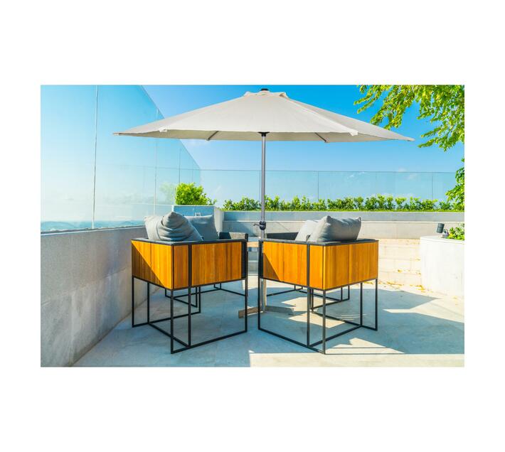 Kalahari Shade 3m Round Market Umbrella Natural Makro