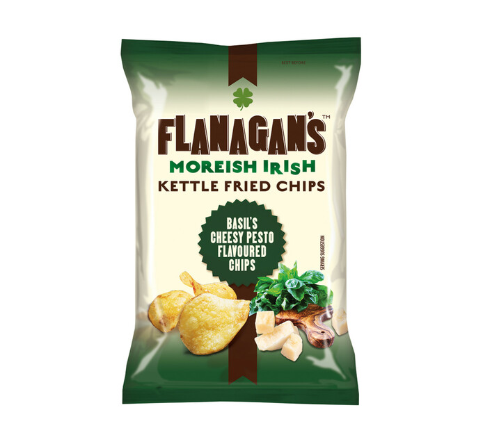 Flanagan's Potato Chips Cheesy Pesto (1 x 125g) Makro