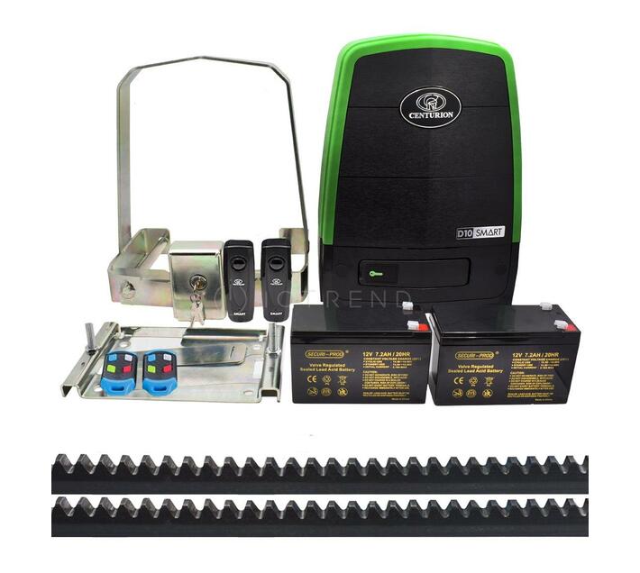 Centurion D10 SMART Kit Including Batteries, Remotes, Steel Rack, Anti Theft Bracket and SMART