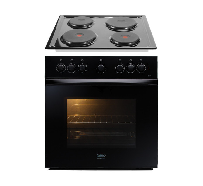 Defy 600 Mm Slimline Undercounter Oven And Solid Hob Set Built