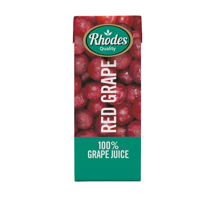 Rhodes Fruit Juice Blend Red Grape (24 x 200ml) | L/life ...