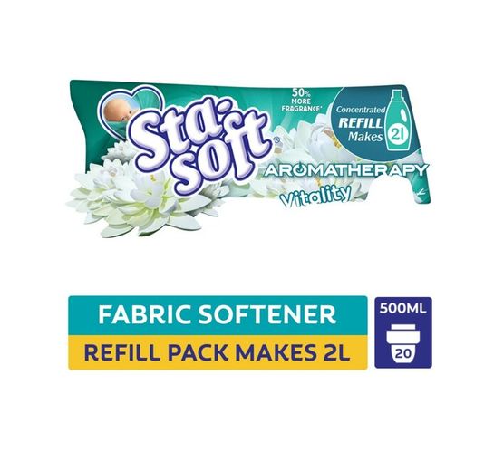 Sta-soft Fabric Softener Refill Vitality (1 x 500 ml)