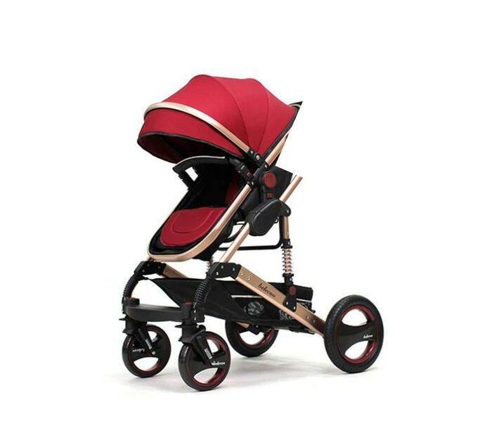 Sastro Belecoo Baby Stroller 2 in 1 Child Pram Red Makro