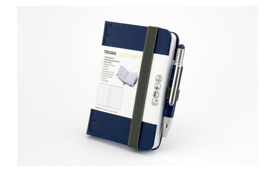 Troika Notepad DIN A7 with Multitasking Ballpoint Pen LILIPAD+LILIPUT