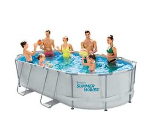 9'10" Summer Waves® Active Frame Oval Pool with pump