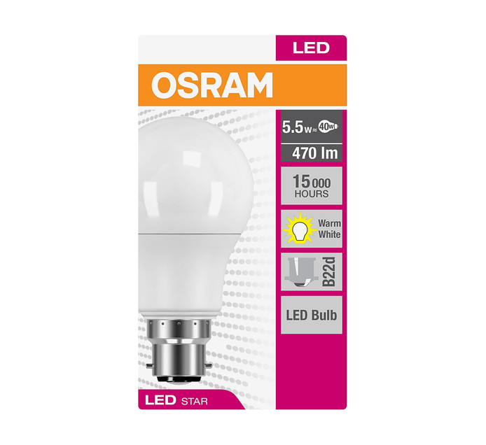 Osram 5.5W LED A40 BC WW 