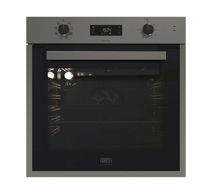 Defy 600 mm Slimline Thermofan Eye Level Oven Makro
