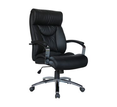 Elite Estello Bonded Leather High Back, Black Genuine Leather High Back Office Chair