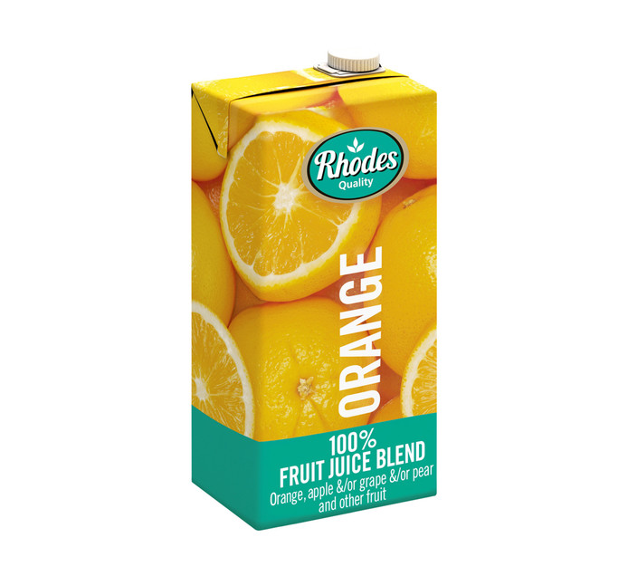 Rhodes 100 Fruit Juice Blend Orange (1 x 1lt) Makro