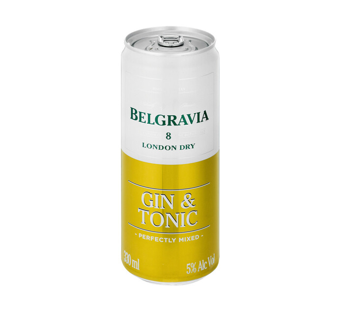 BELGRAVIA GIN & TONIC CAN 330ML Makro