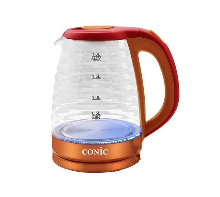 Electric Glass Kettle 1.8L Copper Makro