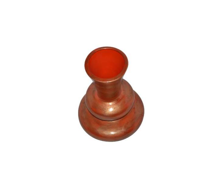 Vase Ceramic 42cm Bubble Stack Orange Gold - Decor Essentials