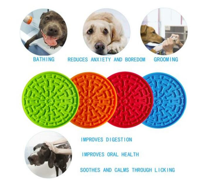 Green Lick Pad (Licky Mat) Plus Doggy Peanut Butter For Play Time and