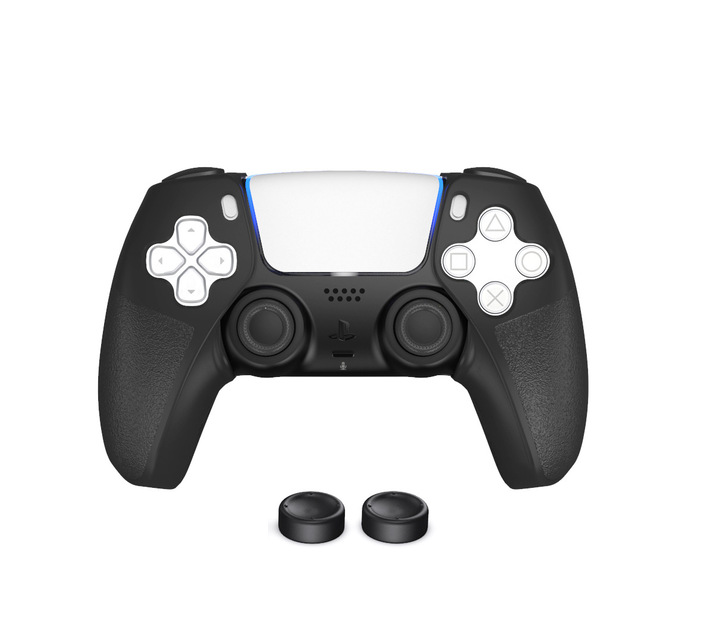 PlayStation 5 Wireless Controller Gaming Kit - Grips and Thumb Pads - Black