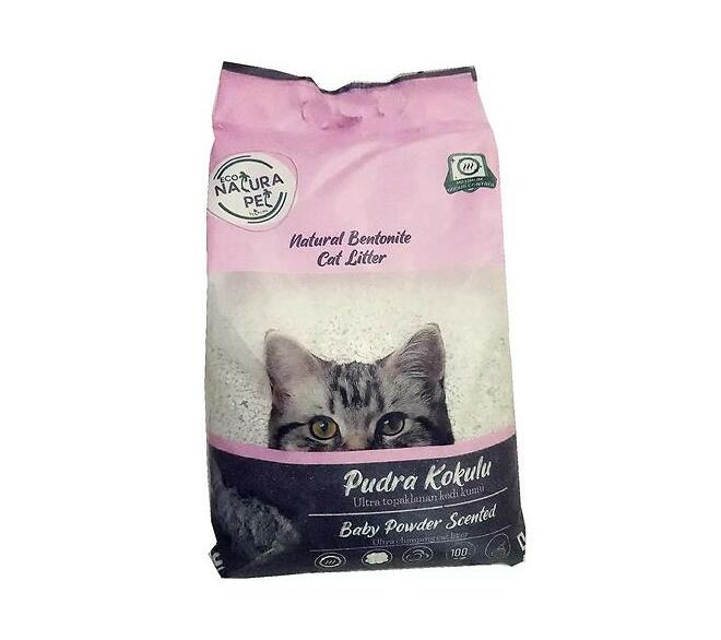 Eco Natura Baby Powder Scented Bentonite Cat Litter 5L Fine Makro