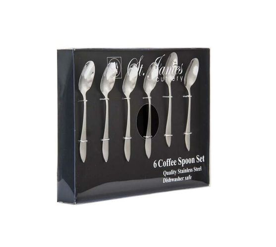 St James Kensington Coffee Spoon Gift Box Set- 6pc