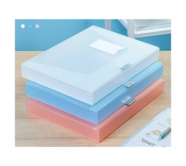 Deli Stationery Box File A4 350Sheets Red Makro