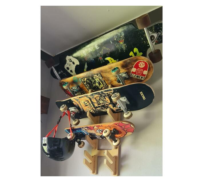 Skateboard Rack, V2 Five Hook Makro