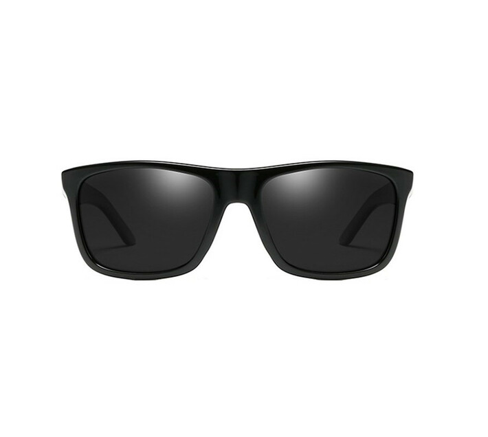 Dubery High Quality Men`s Polarized Sunglasses - Bright Black & Black