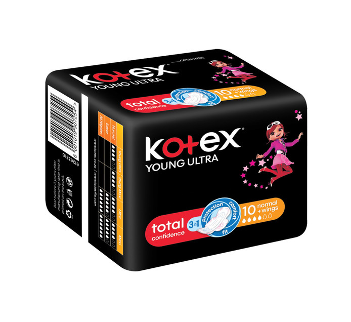Kotex Young Ultra Thin Pads Normal (1 x 10's) Sanitary
