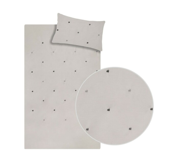 Sheraton King Extra Length Alpha Embroidered Duvet Cover Makro