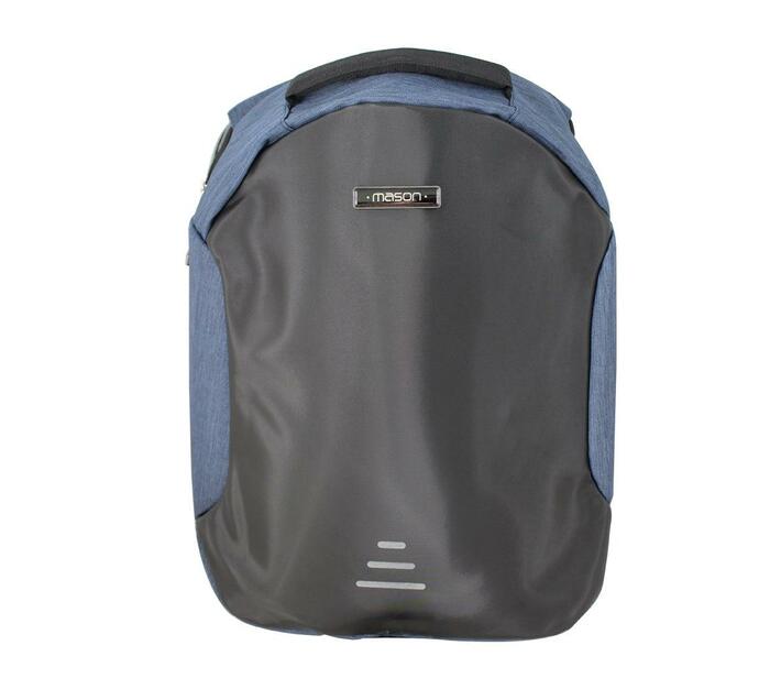 Mason Anti-theft USB Backpack - Blue