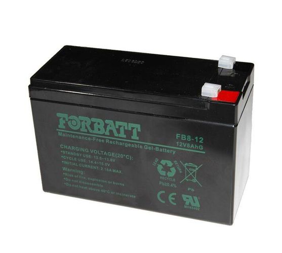 Forbatt Gel Rechargeable Battery 12V 8AH - Black