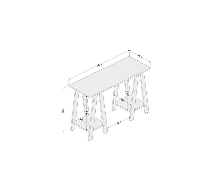 Delta White Office Table Makro