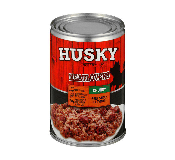 Husky Husky Puppy Chunky Steak (1 x 400g) Makro