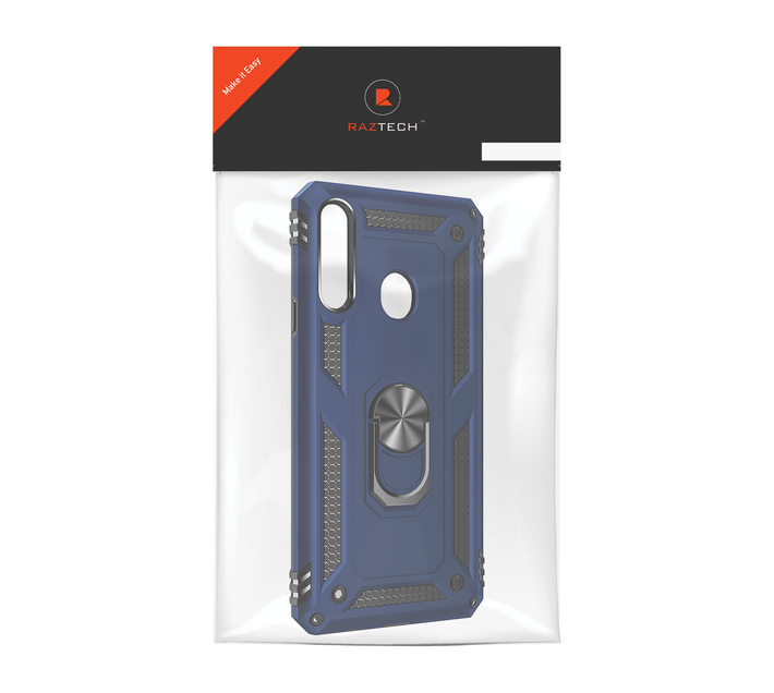 Shockproof Armor Stand Case for Samsung Galaxy A20 & A30 - Blue