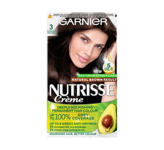 Garnier Nutrisse Hair Colour Ebony Inten Dark Brown (1 x 1's)