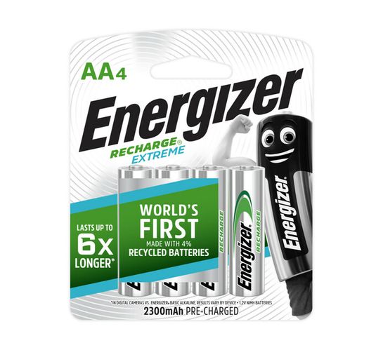 Energizer NIMH AA Batteries 4-Pack 
