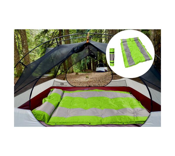 184x120cm SelfInflating Double Camping Mattress with Inflatable
