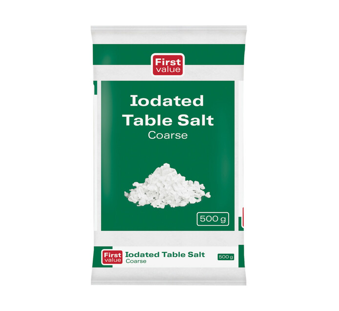 First Value Coarse Salt (40 x 500g) Makro