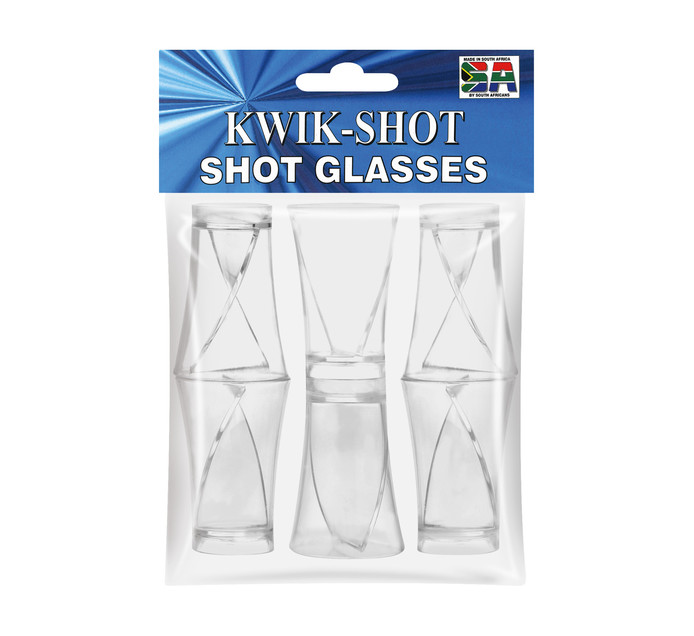 Kwik Shot Twister Shot Glass 50ml 6pk Makro