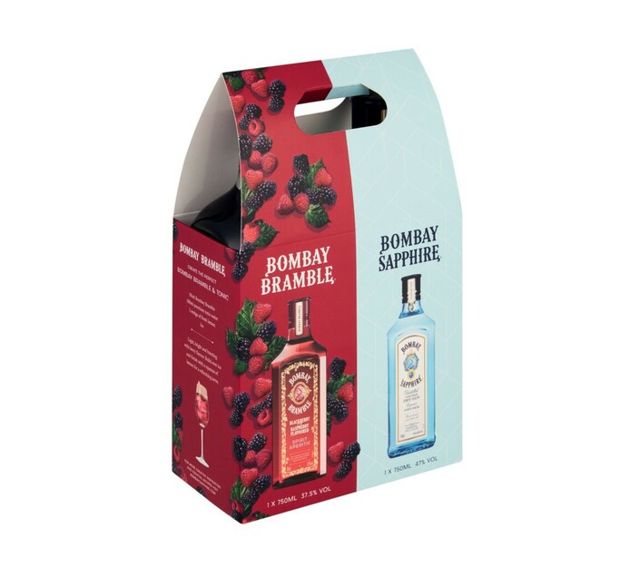 Bombay Sapphire and Bramble Gin Twin Pack (1 x 750ml) Makro