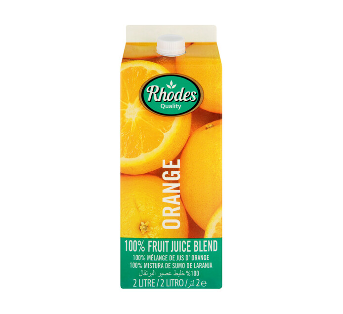 Rhodes 100 Fruit Juice Blend Orange (1 x 2l) Makro