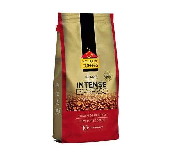 House Of Coffees Coffee Beans Intense Espresso (1 x 1kg)
