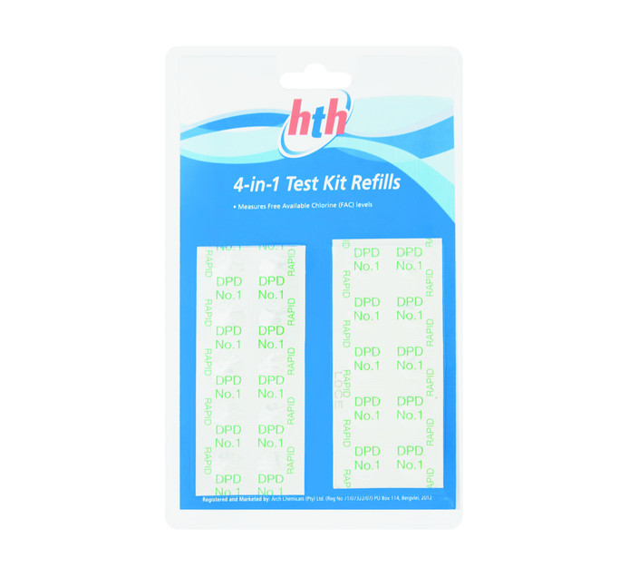 HTH 4in1 Test Kit Refills Makro
