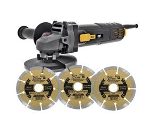 Angle grinder 115mm 750w with free diamond blades 115mm segmented