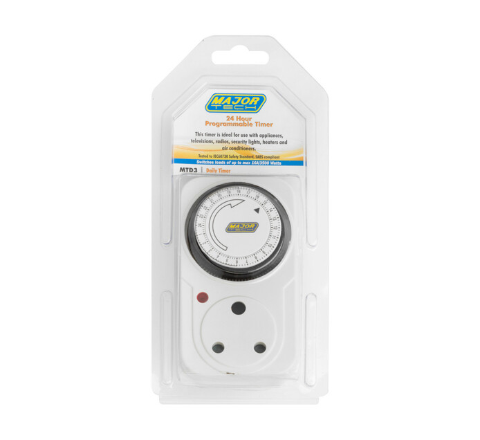 Major Tech Analogue 24Hour Timer Makro