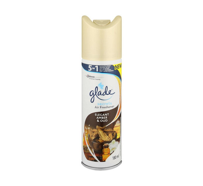 Glade Air Freshener Elegant Amber & Oud (1 x 180ml) Makro