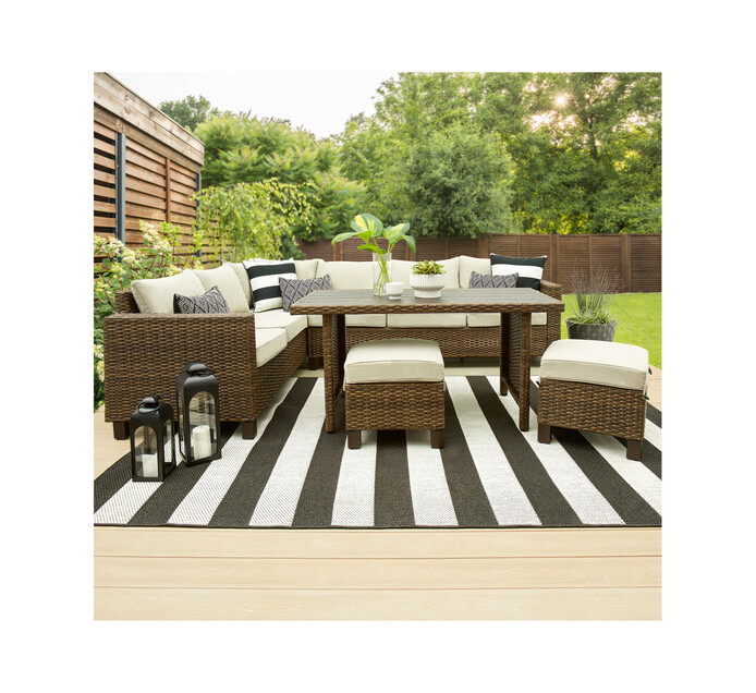 Brookbury Wicker Sectional Dining Set, Better Homes And Gardens Outdoor Furniture