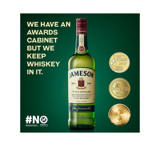 Jameson Triple Distilled Irish Whiskey (1 x 750 ml)
