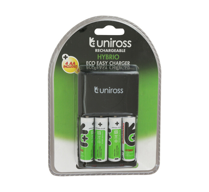 Uniross Charger Pack Rechargeable Batteri Batteries Batteries