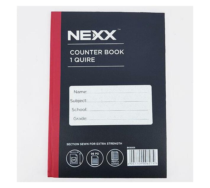 Nexx A4 1-Quire Counter Book Feint & Margin 96-Page