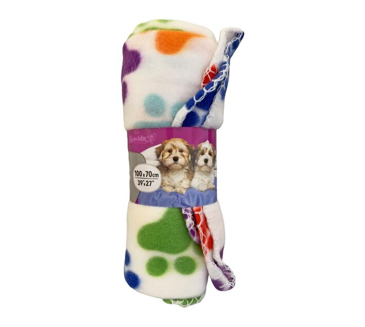 Grovida Pet Blanket Polar Fleece (100cm x 70cm) Star Print Makro