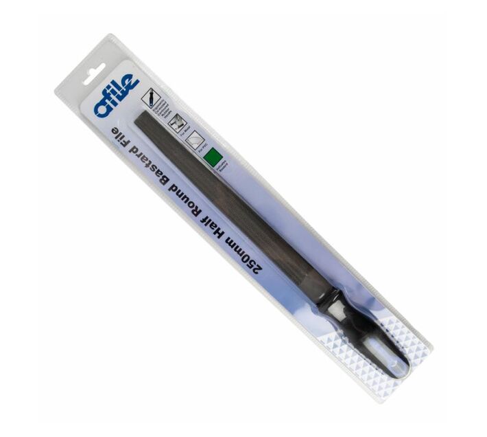 Afile Half Round Bastard File 250mm 2 Pack Makro