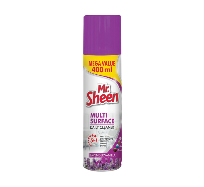 Mr. Sheen Furniture Polish Lavender Vanilla (12 x 400ml) Makro