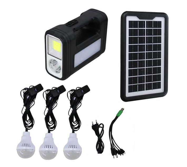 Digital Solar Lighting System With 9V Solar Panel and AC DC Outlets Makro